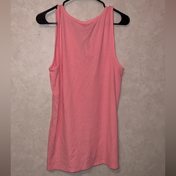 2x Torrid pink tank top (with lace up front) - Picture 4 of 4